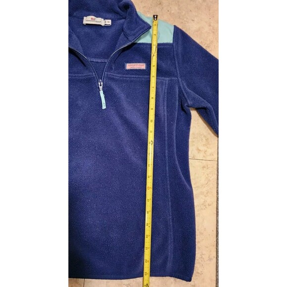 Vineyard Vines Sweatshirt Fleece Mens XS Blue Marthas Fleece Quater Zip Pullover - Picture 6 of 12